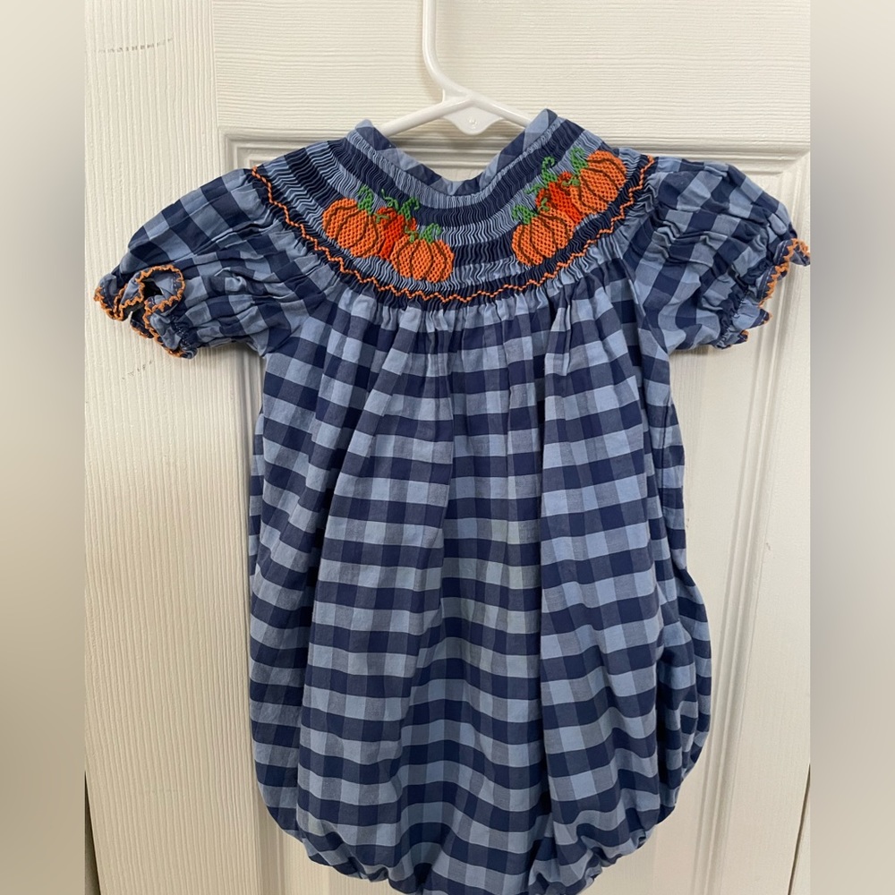 Classic Whimsy Smocked Bubble Sz 12 Months